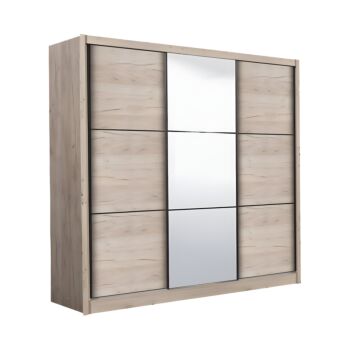 ΝΤΟΥΛΑΠΑ NAVARA ΜΕ ΚΑΘΡΕΦΤΗ 245 OG GREY OAK 242x60x215,5εκ 1