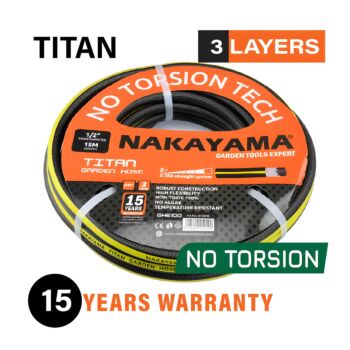 NAKAYAMA PRO GH6400 Λάστιχο Titan 3 Επιστρώσεις 15m 5/8" 1