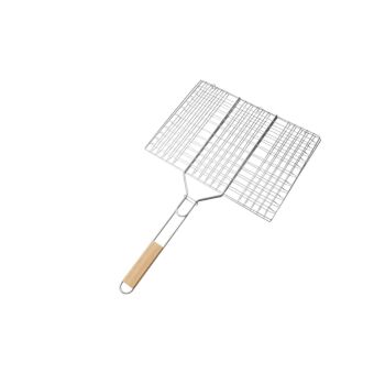 BORMANN ELITE BBQ1017 Διπλή Ανοξείδωτη Σχάρα Ψησίματος,Μ40,5Xπ30cm 1