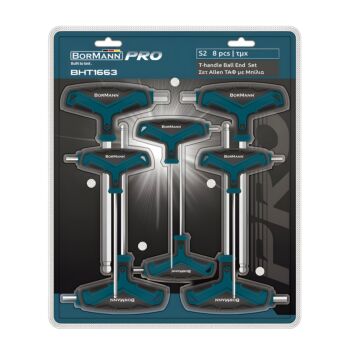 BORMANN Pro BHT1663 Σετ 8Τμχ Allen Ταφ Με Μπίλια 1