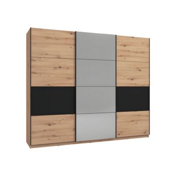 ΝΤΟΥΛΑΠΑ SARDINIA 270 OG ΜΕ ΚΑΘΡΕΦΤΗ ARTISAN OAK / ΜΑΥΡΟ 262.5x65.5x224εκ 1