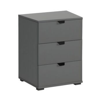ΚΟΜΟΔΙΝΟ DUERO 3F ΓΚΡΙ ΓΡΑΦΙΤΗ 45x40x63εκ 1