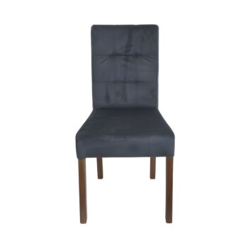 ΚΑΡΕΚΛΑ ΤΡΑΠΕΖΑΡΙΑΣ Τ-12 Domenic ΓΚΡΙ ΥΦΑΣΜΑ GREY OAK ΠΟΔΙΑ 45x45x90εκ 1