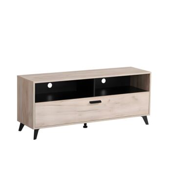 ΕΠΙΠΛΟ ΤΗΛΕΟΡΑΣΗΣ UMBRIA TV 140 GREY OAK-ΜΑΥΡΟ 137x40x58εκ m.b.r 1