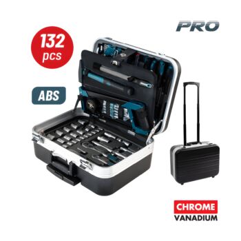 BORMANN Pro BHT5210 Εργαλεία Σετ 132τεμ,Cr-V Σε Τροχήλατη Βαλίτσα ABS 1