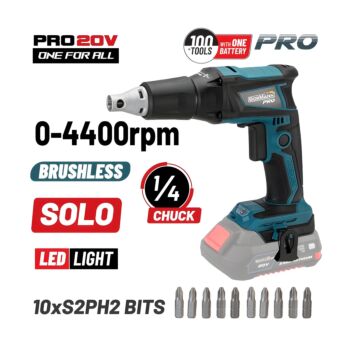 BORMANN Pro BBP5150 Κατσαβίδι Γυψοσανίδας 20V Brushless Μπαταρίας,SOLO 1