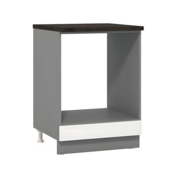 ΣΤΟΙΧΕΙΟ ΚΟΥΖΙΝΑΣ PETRA D60 UR ΓΚΡΙ ΓΡΑΦΙΤΗΣ-ΛΕΥΚΟ HIGH GLOSS FOIL-ΓΚΡΙ MAT FOIL 60x55x82εκ 1