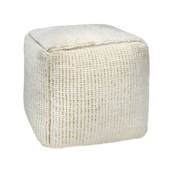 ΤΕΤΡΑΓΩΝΟ ΠΟΥΦ FL822 IVORY ΧΡΩΜΑ 45x45x45εκ 1