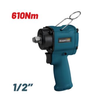 BORMANN BAT6120 Αερόκλειδο 1/2", Μικρού Μήκους, Συνεχής Ροπή 610Nm 1
