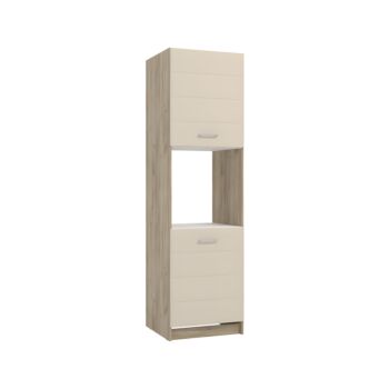 ΝΤΟΥΛΑΠΙ ΚΟΥΖΙΝΑΣ DIANA BD 60 GREY OAK-SAND ΓΥΑΛΙΣΤΕΡΟ FOIL 60x58x215εκ 1