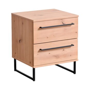 ΚΟΜΟΔΙΝΟ SARDINIA NO2F ARTISAN OAK / ΜΑΥΡΟ 45.5x35x54εκ 1