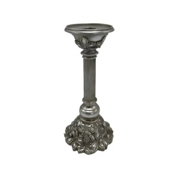 ΚΗΡΟΠΗΓΙΟ Flower ΑΣΗΜΙ ΧΡΩΜΑ 11x11x26εκ sls 1