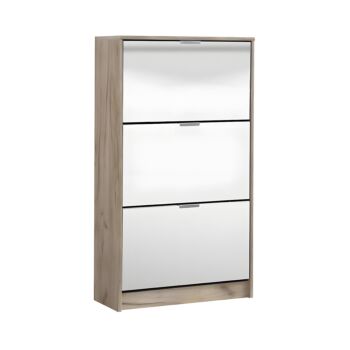 ΠΑΠΟΥΤΣΟΘΗΚΗ Hugo 23 Grey Oak ΜΕ ΚΑΘΡΕΦΤΗ 67x28x119εκ 1