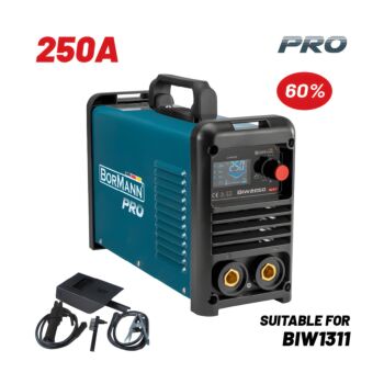 BORMANN Pro BIW2250 Ηλεκτροκόλληση Inverter,Synergic,Απόδοση 250Α/60%,Μεγ.Ηλεκτρόδιο 5mm 1
