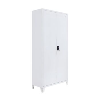 ΜΕΤΑΛΛΙΚΗ ΝΤΟΥΛΑΠΑ Everet ΛΕΥΚΟ ΧΡΩΜΑ 90x40x190εκ 1