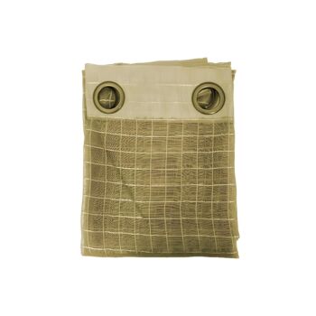 ΚΟΥΡΤΙΝΑ BURLAP ΜΠΕΖ ΚΑΡΟ 140x240εκ 1