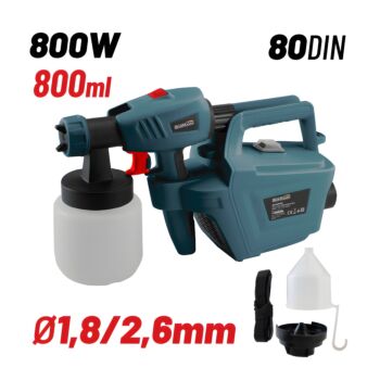 BORMANN BPG9100 Πιστόλι Βαφής Ηλεκτρικό HVLP 800W 1
