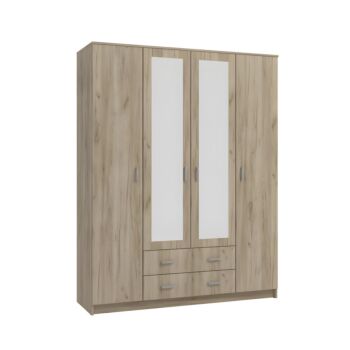 ΝΤΟΥΛΑΠΑ Hana 4Κ2F2O GREY OAK 160x52x205εκ 1