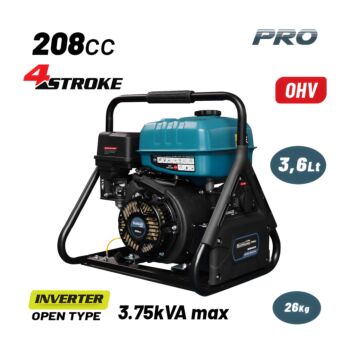 BORMANN Pro BGB4035 Γεννήτρια Βενζίνης Inverter Ανοιχτού Τύπου 3000W,208cc,1x16A 1