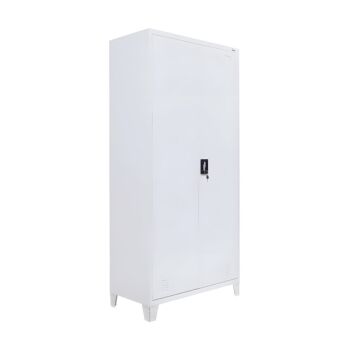 ΜΕΤΑΛΛΙΚΗ ΝΤΟΥΛΑΠΑ Valja ΛΕΥΚΟ ΧΡΩΜΑ 90x45x190εκ 1