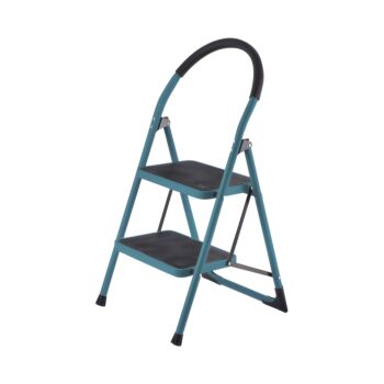 BORMANN Pro BHL6012 Σκαλοκάθισμα Μεταλλικό Heavy Duty, 2 Σκαλιά, Αντιολισθητικά με Αφρώδη Λαβή 1