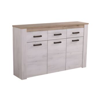 ΚΟΜΟΤΑ-ΜΠΟΥΦΕΣ Kent 160 3Κ3F GREY OAK/WHITE OAK 160x37x98εκ knt 1