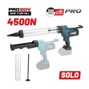BORMANN Pro BBP3610 Πιστόλι Σιλικόνης Φύσιγγας 310ml/Σαλαμιού 600ml, Ρυθμιζόμενο, SOLO 1