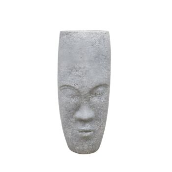 ΚΑΣΠΩ ΔΑΠΕΔΟΥ FL029 "Face" ΓΚΡΙ ΧΡΩΜΑ 38x38x88εκ 1