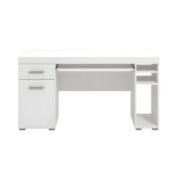 ΓΡΑΦΕΙΟ ALFA OPAQUE WHITE 145x66x76εκ 1