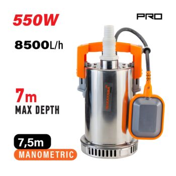 NAKAYAMA Pro NP1050 Αντλία Όμβριων Inox 550W 1