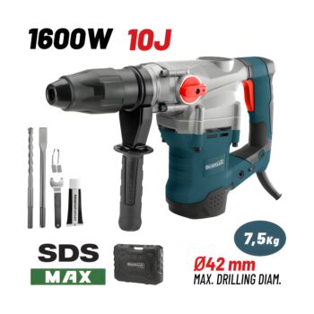 BORMANN BPH7500 Σκαπτικό Περιστροφικό Πιστολέτο 1600W,SDS-MAX,10J 1