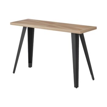 ΚΟΝΣΟΛΑ FL1564 SONOMA MDF ΜΕ ΜΑΥΡΑ ΠΟΔΙΑ 120x40x75εκ 1