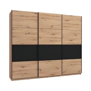 ΝΤΟΥΛΑΠΑ SARDINIA 270 ARTISAN OAK / ΜΑΥΡΟ 262.5x65.5x224εκ 1