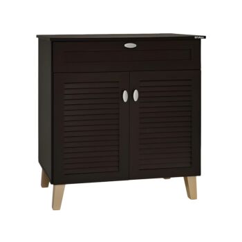 ΠΑΠΟΥΤΣΟΘΗΚΗ FP-02 WENGE ΜΕ 4 ΡΑΦΙΑ ΚΑΙ 1 ΣΥΡΤΑΡΙ 77,8x36,8x89,3εκ 1