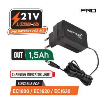NAKAYAMA Pro EC1631 Φορτιστής 1.5Α για EC1600, EC1601, EC1602, EC1606 1