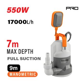 NAKAYAMA Pro NP1115 Αντλία Αποστράγγισης με Φλοτέρ 550W,17000lt/h 1