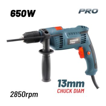 BORMANN Pro BID6500 Δράπανο Κρουστικό 650W,0-2850rpm,Τσοκ Αυτόματο 13mm,Οδηγός Βάθους 1
