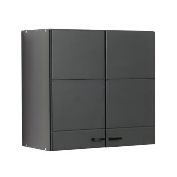 ΝΤΟΥΛΑΠΙ ΚΟΥΖΙΝΑΣ CLAUDIA 60A ΓΚΡΙ CONCRETE-BLACK MATT FOIL 60x30x57εκ 1