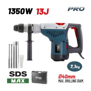BORMANN Pro BPH7610 Σκαπτικό Περιστροφικό Πιστολέτο SDS-MAX,1350W,13J 1