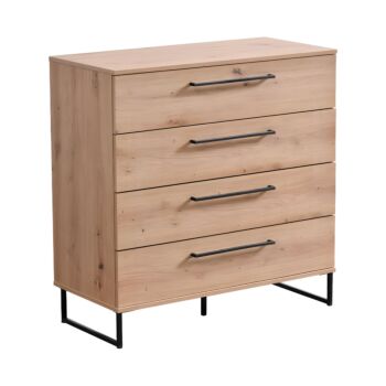 ΚΟΜΟΤΑ-ΣΥΡΤΑΡΙΕΡΑ SARDINIA 4F ARTISAN OAK / ΜΑΥΡΟ 91.5x42x93εκ 1