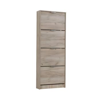 ΠΑΠΟΥΤΣΟΘΗΚΗ Base 14 GREY OAK 58x18x155,5εκ 1