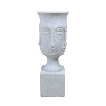 ΚΑΣΠΩ ΔΑΠΕΔΟΥ FL1996 "Face" ΛΕΥΚΟ ΧΡΩΜΑ 35x35x93εκ 1