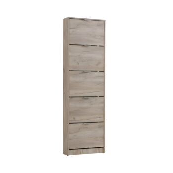 ΠΑΠΟΥΤΣΟΘΗΚΗ Base 15 GREY OAK 58x18x191,5εκ 1