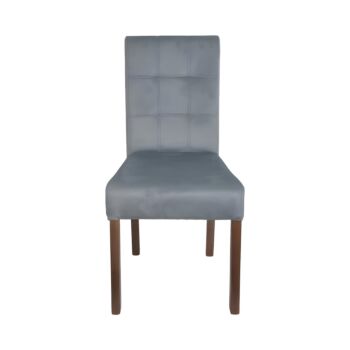 ΚΑΡΕΚΛΑ ΤΡΑΠΕΖΑΡΙΑΣ Τ-12 Domenic MINT ΥΦΑΣΜΑ GREY OAK ΠΟΔΙΑ 45x45x90εκ 1