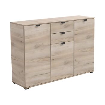 ΚΟΜΟΤΑ-ΜΠΟΥΦΕΣ DUERO 3K2F GREY OAK 135x40x95εκ 1