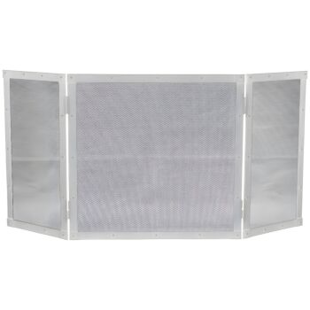 BORMANN Elite BFT1030 Κάλυψη Τζακιού Τρίφυλλη 51x102cm, Ασημί 1
