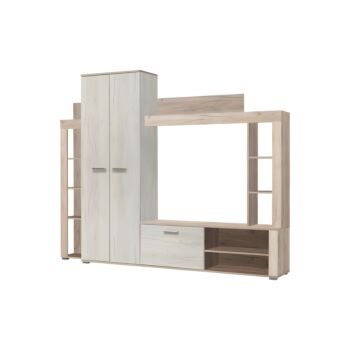 ΚΕΝΤΡΟ ΨΥΧΑΓΩΓΙΑΣ-ΣΥΝΘΕΣΗ TALIN GREY OAK/WHITE OAK 233x35x185εκ 1