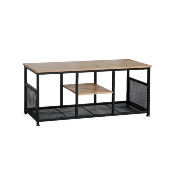 ΜΕΤΑΛΛΙΚΟ ΕΠΙΠΛΟ ΤΗΛΕΟΡΑΣΗΣ Edge 2195 SONOMA-ARTISAN ΧΡΩΜΑ 120x40x50εκ 1