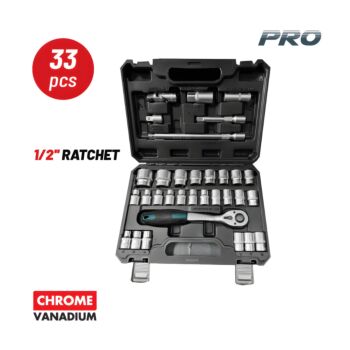 BORMANN Pro BHT5110 Σετ Καρυδάκια 1/2'' με Καστάνια και Προέκταση,33τεμ 1
