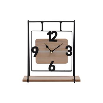 ΕΠΙΤΡΑΠΕΖΙΟ ΡΟΛΟΙ "Swing" NATURE ΞΥΛΟ-ΜΕΤΑΛΛΟ 23.5x8x25.5εκ sls 1